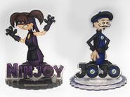 Jojo and Ninjoy Statuettes