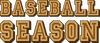 Baseball season logo