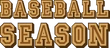 Baseball season logo