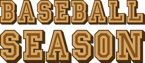 Baseball season logo