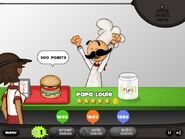 A perfect score from Papa Louie in Burgeria