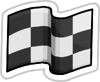 Checkered Flag Sticker
