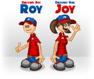 You know Roy. Now he get's a partner. Introducing Delivery Girl Joy!