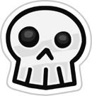 Skull Sticker