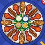 Big Pauly's order during New Year in Papa's Wingeria To Go!