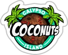 Calypso Island Coconuts Sticker