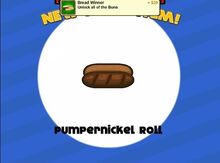 Unlocking pumpernickel roll