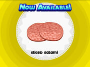 Sliced salami