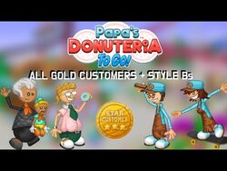 Papa's Hot Doggeria - All Gold Customers / Complete Parade 