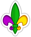 Fleur-de-lis Sticker