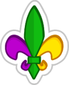 Fleur-de-lis Sticker