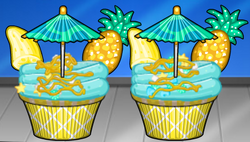 Papa's Cupcakeria To Go Rank 28:All Summer Luau Toppings Unlocked 