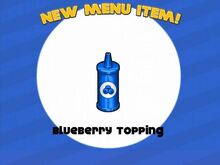 Unlocking blueberry topping