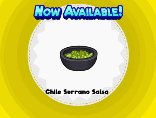 Chile Serrano Salsa, Flipline Studios Wiki