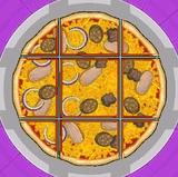 Big Pauly's order during Christmas in Papa's Pizzeria HD