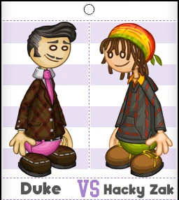Duke Gotcha vs. Hacky Zak