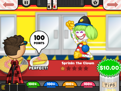 Papa's Donuteria To Go! Rank 3 Unlock Sprinks the Clown + Long