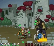 A basic Axegrinder attacking soldiers