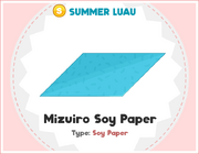 Mizuiro Soy Paper Cookbook