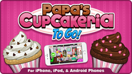Papa's Cupcakeria To Go! Logo on the Flipline Homepage