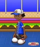 Taylor Burgerburgh Sizzlers.jpg (46 KB) Taylor wearing the Burgerburgh Sizzlers uniform