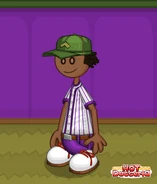 Taylor wearing the Oniontown Crushers uniform