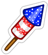 Candy Rocket Sticker
