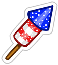 Candy Rocket Sticker
