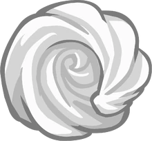 Whipped cream dollop