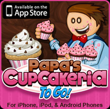 Papa's Cupcakeria To Go Rank 55: Sunglow Frosting 