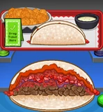 Duke Gotcha's order during Valentine's Day in Papa's Taco Mia HD