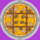 Big Pauly's order during Christmas in Papa's Pizzeria Deluxe