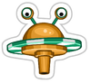 Awesome Saucer Sticker