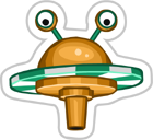 Awesome Saucer Sticker