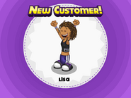 Lisa unlocked in Cheeseria with her new outfit