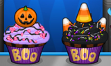 Ninjoy's order during Halloween in Papa's Cupcakeria HD