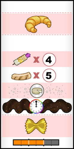 My Papa's Donuteria order ticket (with Maple Mornings ticket) : r/flipline
