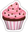Cupcake Sticker