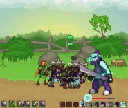 A Hailswine attacking soldiers