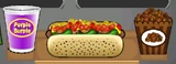 Joy's regular order in Papa's Hot Doggeria HD