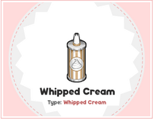 Whipped creamm