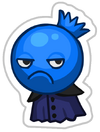 Blue Barry Sticker