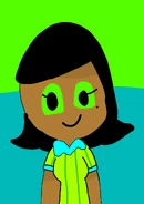 Rita (Green and Teal Background)