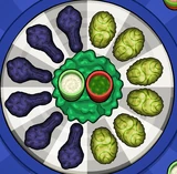 Sarge Fan's regular order in Papa's Wingeria To Go!