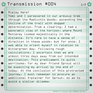 Transmission #004 (1/2)