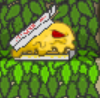 Pizza Monster Dodge.png (13 KB) A Pizza Monster dodging hot flying cheese