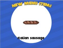 Italian sausage unlocked