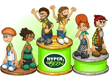 Hyper Green Division podium