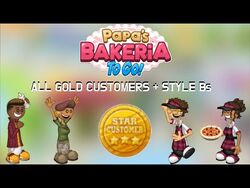 Papa's Bakeria - All Gold Customers (Rank 174 Day 236 Finale) 