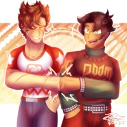 Rithy with Cooper by RickaZchan